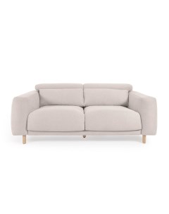 Трехместный диван singa белый 215 см белый 215x98x114 см La forma