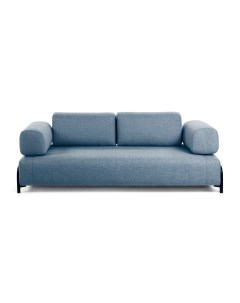 Трехместный синий диван compo синий 232x82x98 см La forma