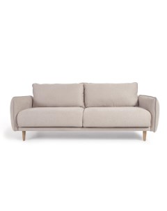 Трехместный диван carlota бежевый 210x84x95 см La forma