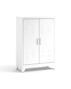 Шкаф низкий с 2 дверками hiba белый 75x110x33 см Laredoute