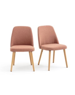 Комплект из 2 стульев jimi розовый 48x82x55 0 см Laredoute