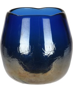 Подсвечник 12х12 5см стекло синий арт AC6007260 Koopman