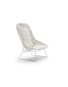 Кресло chapetau серый 97x124x87 см Varaschin