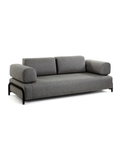 Трехместный диван compo серый 232x82x98 см La forma
