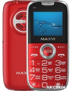 Мобильный телефон B10 красный Maxvi