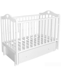 Классическая детская кроватка Каролина 4 6 белый Антел