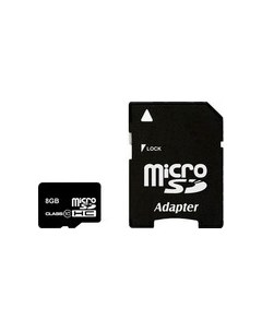 Карта памяти Smart Buy microSDHC Class 10 8 Гб SD адаптер SB8GBSDCL10 01 Smartbuy