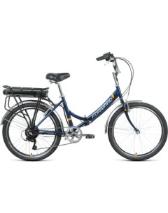Электровелосипед Riviera 24 E 250 2022 темно синий Forward