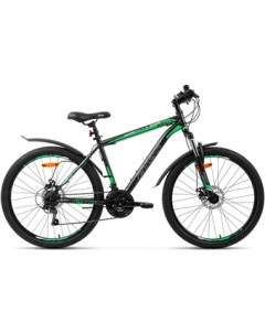 Велосипед Quest Disc 26 р 16 2022 серый зеленый Aist