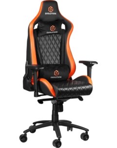 Кресло Omega черный оранжевый Evolution