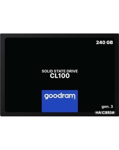 SSD CL100 Gen 3 480GB SSDPR CL100 480 G3 Goodram