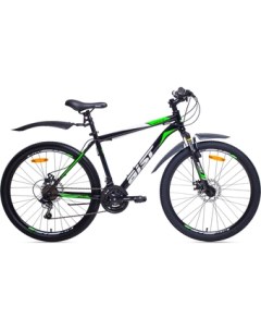 Велосипед Quest Disc 26 р 18 2022 черный зеленый Aist