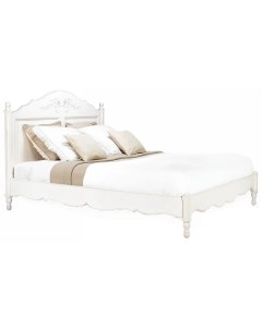 Кровать с низким изножьем марсель белый 211x125x212 см Инлавка