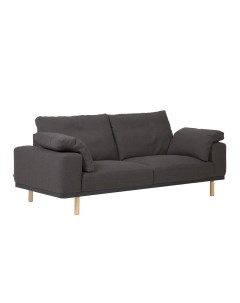 Трехместный диван noa серый 230x94x100 см La forma