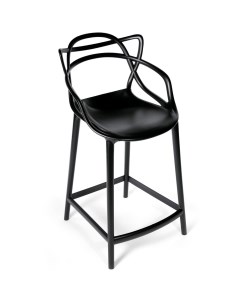 Комплект из 2 х стульев полубарных masters черный 52x95 см Bradexhome