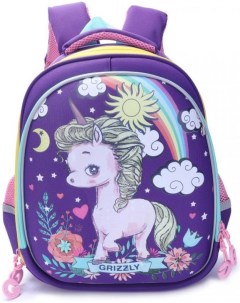 Школьный рюкзак RA 979 1 фиолетовый Grizzly