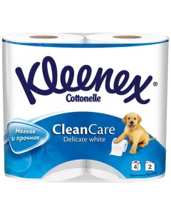Туалетная бумага Cottonelle Clean Care Delicate White 2сл 4рул Kleenex