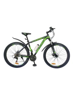 Велосипед 29m031 c t19 29 р 19 черный зеленый Nasaland