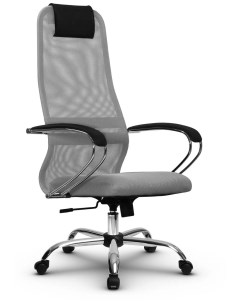 Офисное кресло SU BК 8 светло серый черный SU BК 8 светло серый черный Metta