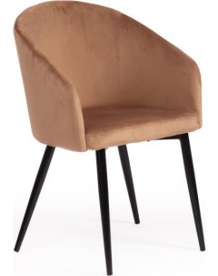 Офисное кресло LA FONTAIN mod 004 вельвет металл коричневый HLR11 черный Tetchair