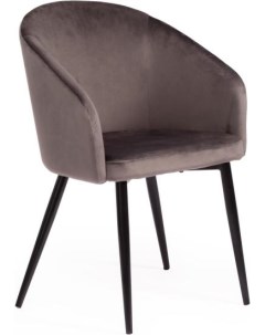 Офисное кресло LA FONTAIN mod 004 вельвет металл серый HLR 24 черный Tetchair