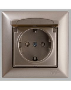 Розетка Visage 01282500-152117 (металлика бежевый) Gunsan