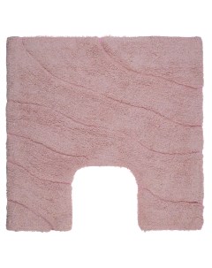 Коврик для ванной комнаты хлопковый Волна розовый TRENDY с U вырезом 50 50 cm арт FOR TR050 U 50 Fora