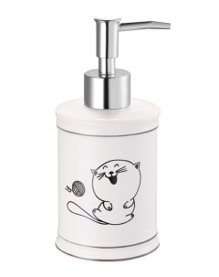 Дозатор для жидкого мыла настольный керамика Happy Cats арт FOR HC021 Fora
