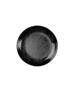 Тарелка Teos 25 см черная NNTS25DU890220 Kutahya porselen