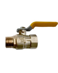 Кран шаровый муфтовый латунный КШ-20 (газ) ВхН(р) ГЛИУ.505.00.00-11 Новогрудский завод газовой аппаратуры