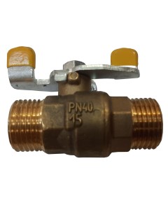 Кран шаровый муфтовый латунный КШ-20 (газ) ВхВ(б) ГЛИУ.505.00.00-13 Новогрудский завод газовой аппаратуры