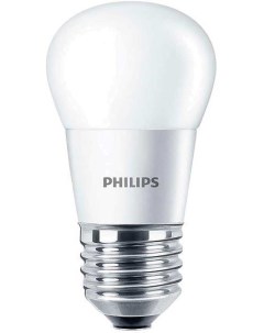 Лампа светодиодная Р45 шар 6 5Вт Е27 2700К тепл свет ESS 929001887007 LEDLustre Philips