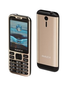 Мобильный телефон x10 золотистый Maxvi