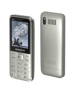 Мобильный телефон p16 серебристый Maxvi