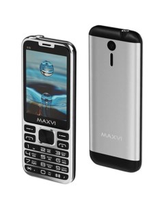 Мобильный телефон x10 серебристый Maxvi