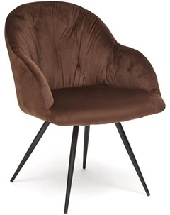 Офисное кресло LIVORNO mod 1602 металл вельвет коричневый Tetchair