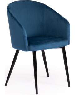 Офисное кресло LA FONTAIN mod 004 вельвет металл синий HLR 63 черный Tetchair