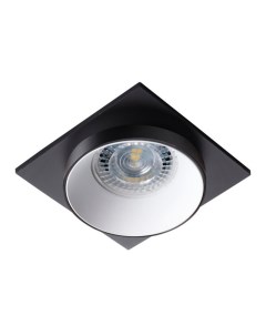 Кольцо декоративное для точечного светильника SIMEN DSL B W B квадрат чёрный белый 29131 Kanlux