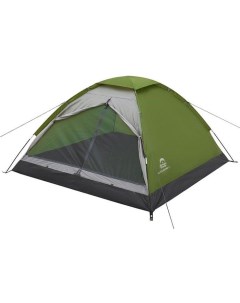 Треккинговая палатка Lite Dome 3 зеленый серый Jungle camp