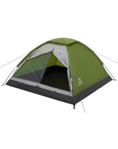 Треккинговая палатка Lite Dome 4 зеленый серый Jungle camp