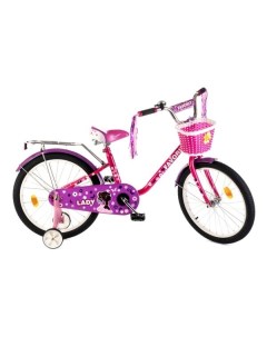 Детский велосипед lady 20 розовый фиолетовый Favorit