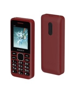 Мобильный телефон c20 винный красный Maxvi