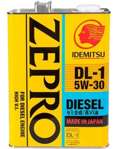 Моторное масло Zepro Diesel 5W30 DL 1 4л 2156041 Idemitsu