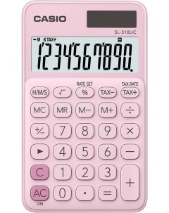 Калькулятор SL 310UC PK S UC розовый Casio