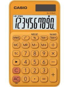 Калькулятор SL 310UC RG S EC оранжевый Casio