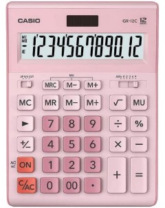 Калькулятор GR 12C PK розовый GR 12C PK W EP Casio