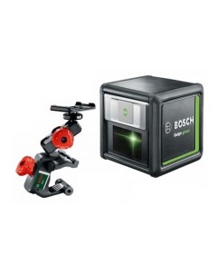 Лазерный нивелир quigo green 0603663c00 с зажимом mm2 Bosch