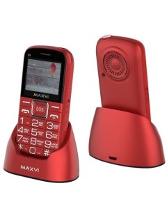 Мобильный телефон b5 красный Maxvi