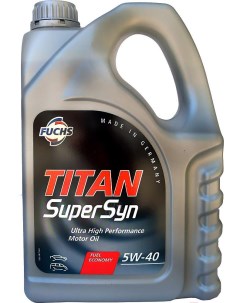 Моторное масло Titan Supersyn 5W40 5л 601425745 Fuchs