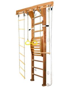 Спортивный комплекс Wooden ladder Maxi Wall 2 Высота 3 м ореховый белый Kampfer